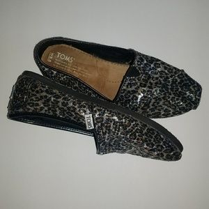 Toms Sequined Leopard Shoes